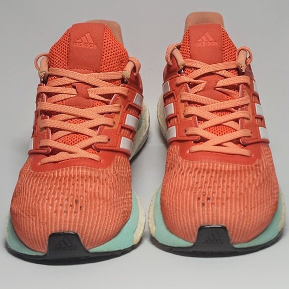 Adidas Supernova Glide 9 Boost Men's Size 8 Womens Size 9.5 Orange Running Shoes - Picture 6 of 11